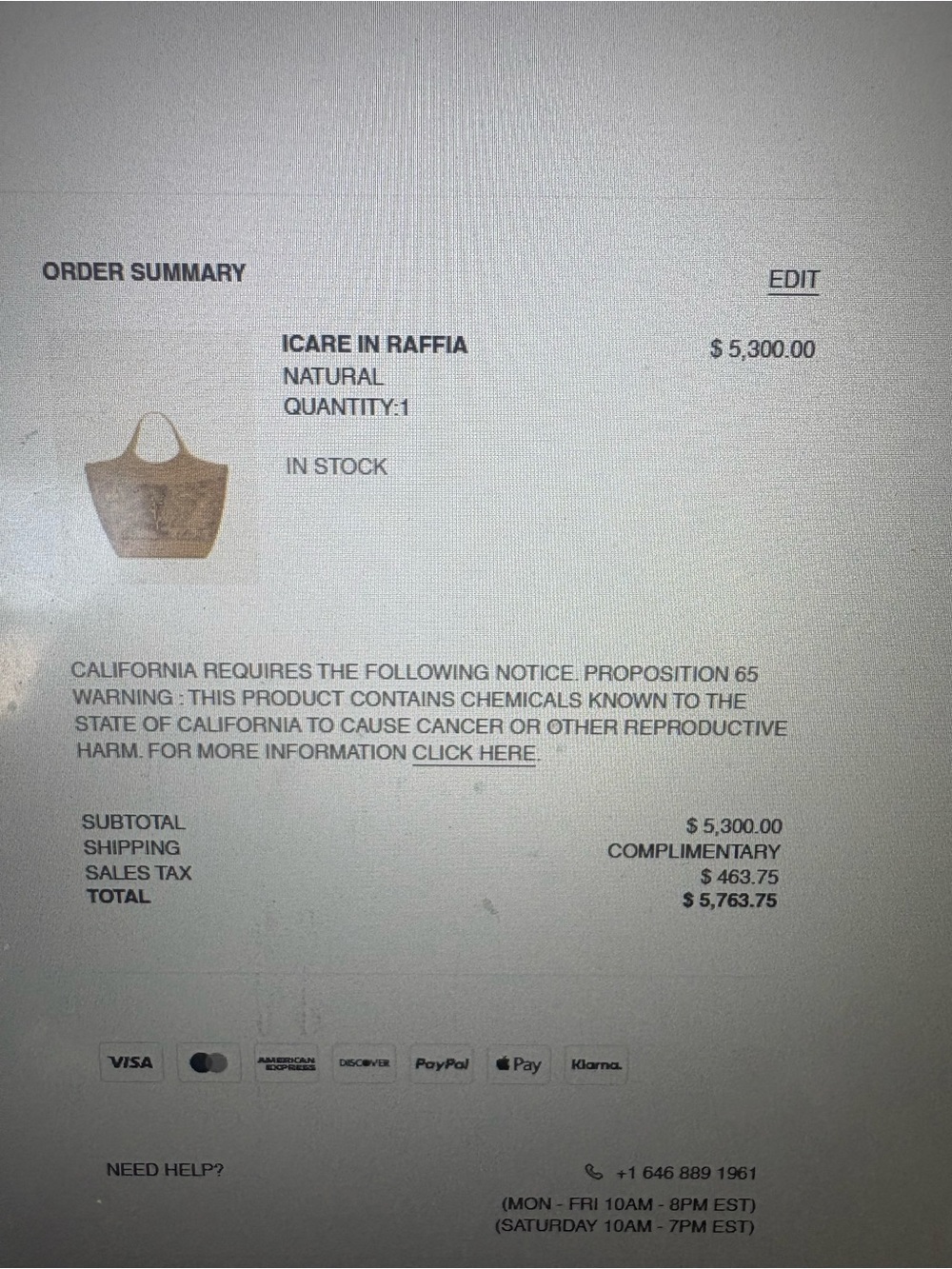 Saint Laurent Natural Raffia Tote with Gold YSL Logo - Picture 4 of 10